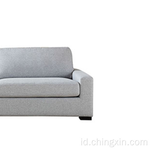 Kain abu-abu Sofa Set Ruang Tamu Furniture Sofa